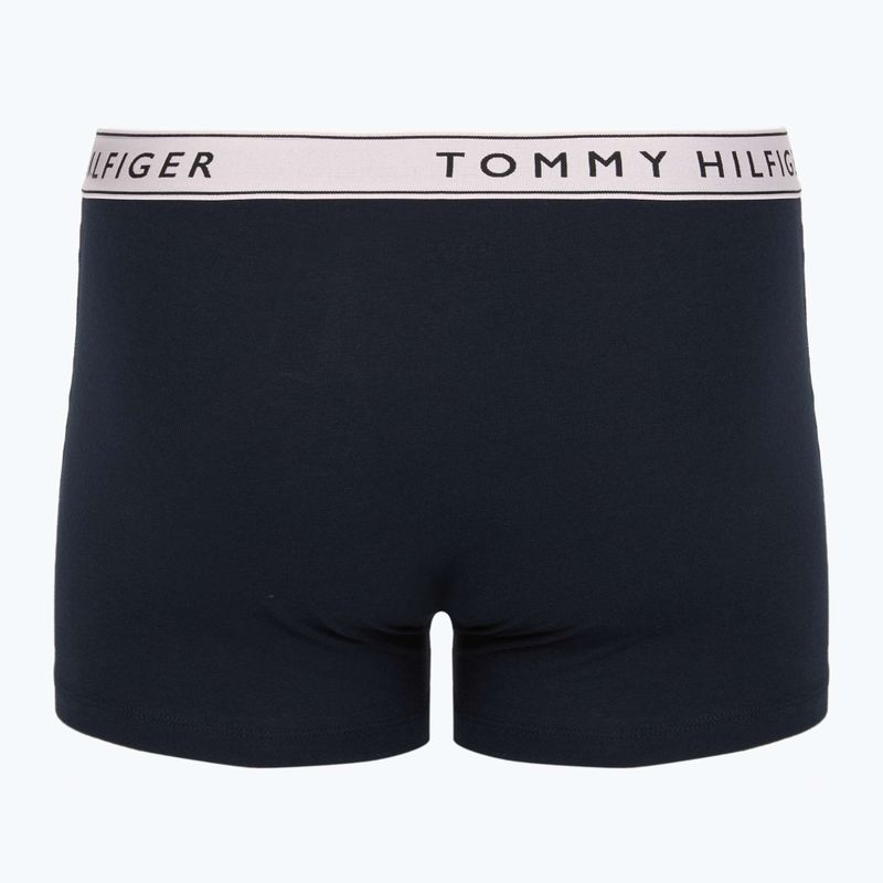 Boxeri Tommy Hilfiger Trunk WB 3 pairs purple pink/antique silverer/aegean sea 2