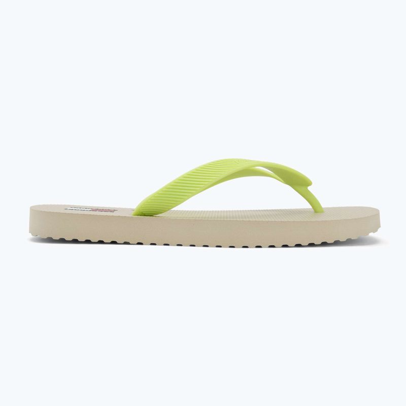 Șlapi pentru femei Tommy Jeans Logo Summer white clay/lime essence 2