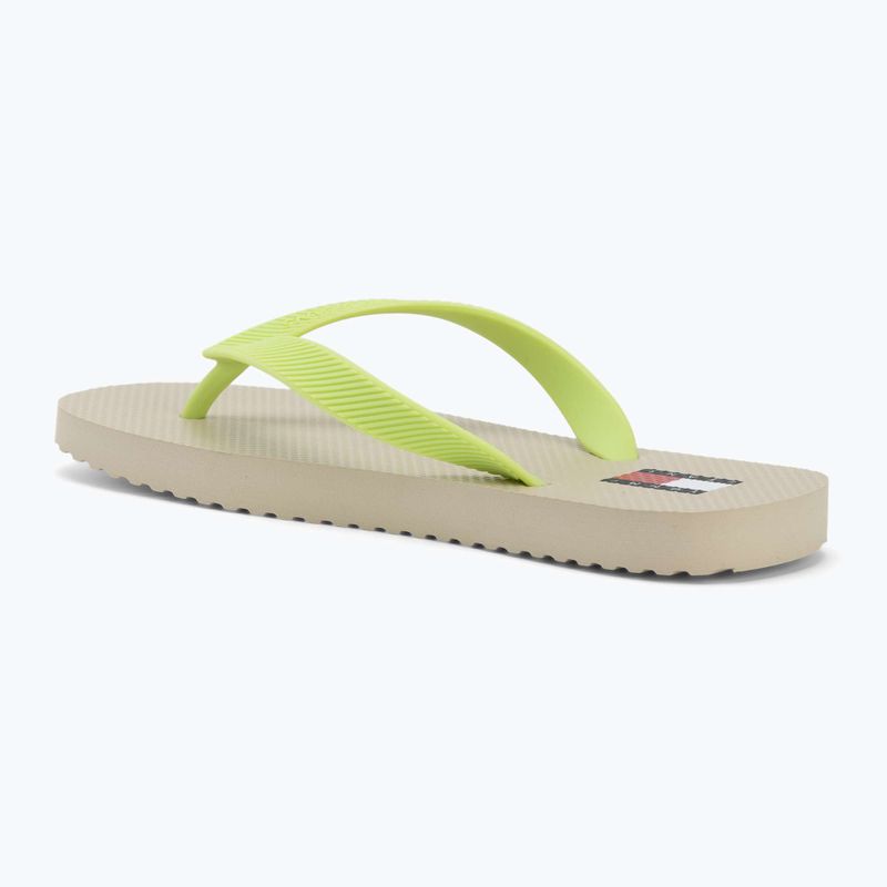 Șlapi pentru femei Tommy Jeans Logo Summer white clay/lime essence 3