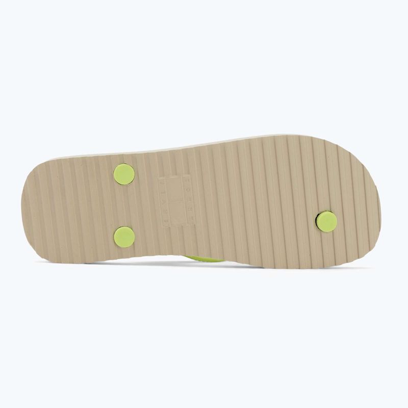 Șlapi pentru femei Tommy Jeans Logo Summer white clay/lime essence 4