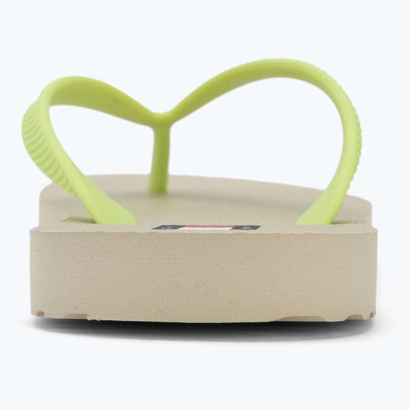 Șlapi pentru femei Tommy Jeans Logo Summer white clay/lime essence 6