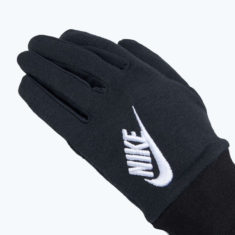Mănuși de alergare pentru femei Nike Club Fleece black/white 4