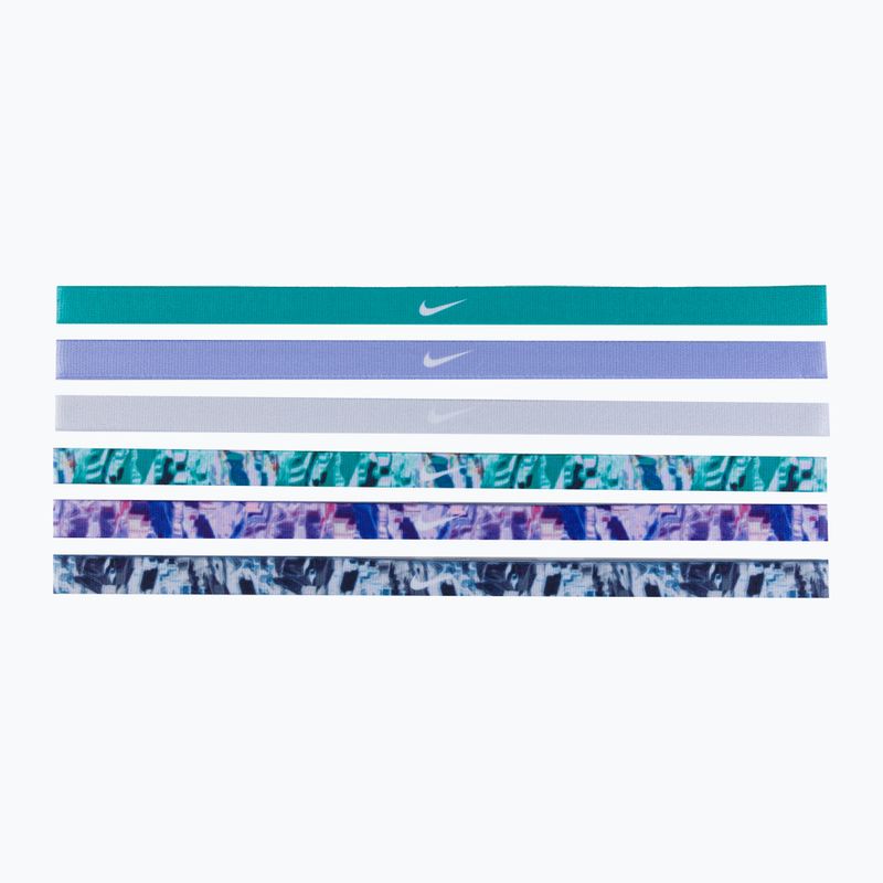 Benzi de cap Nike imprimate 6 buc. verde/violet N0002545-322