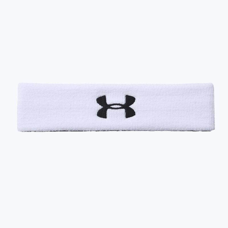Bentiță pentru bărbați Under Armour Performance Headband 100 alb-neagră 1276990