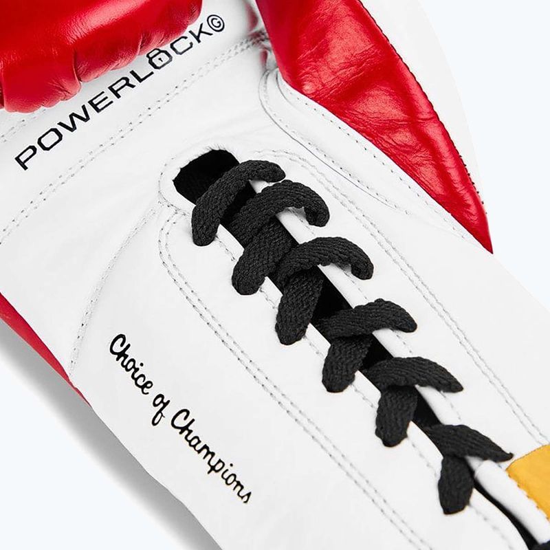 Mănuși de box Everlast Powerlock OG Pro Fight red/white 4