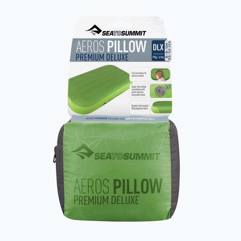 Sea to Summit Aeros Premium Deluxe Travel Pillow verde APILPREMDLXLI 5