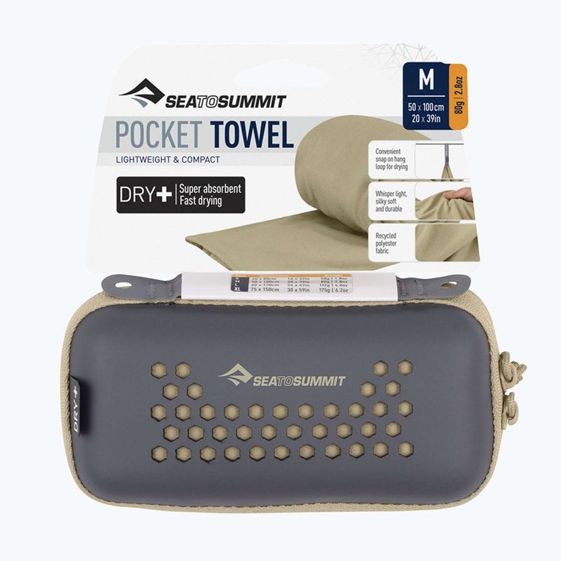 Prosop cu uscare rapidă Sea to Summit Pocket Towel beluga 5