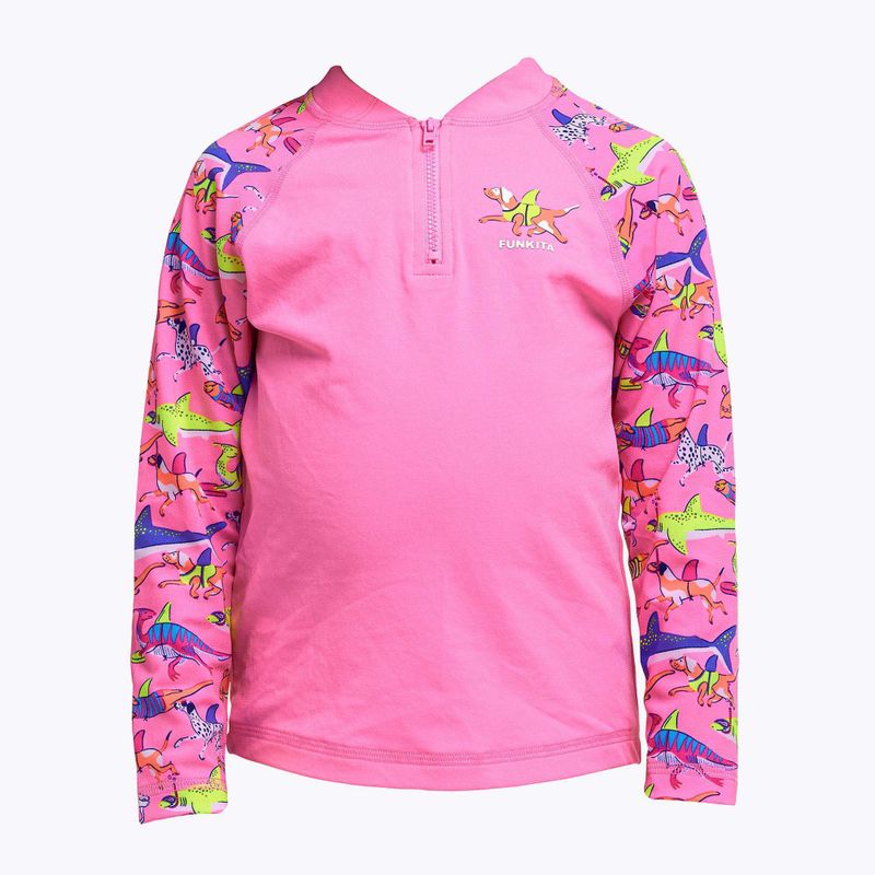 Longsleeve + chiloți de înot pentru copii Funkita Zippy Rashie & Brief learner lane 5