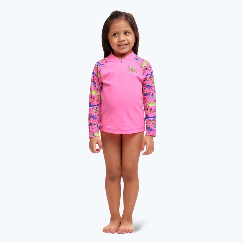 Longsleeve + chiloți de înot pentru copii Funkita Zippy Rashie & Brief learner lane 7