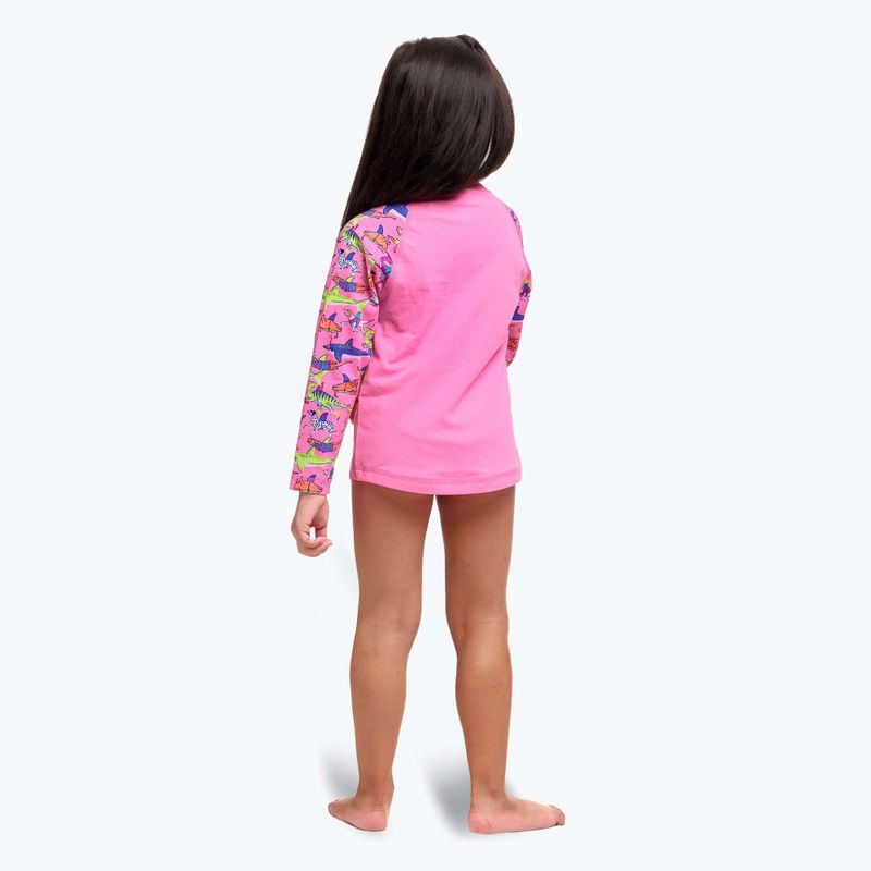 Longsleeve + chiloți de înot pentru copii Funkita Zippy Rashie & Brief learner lane 8
