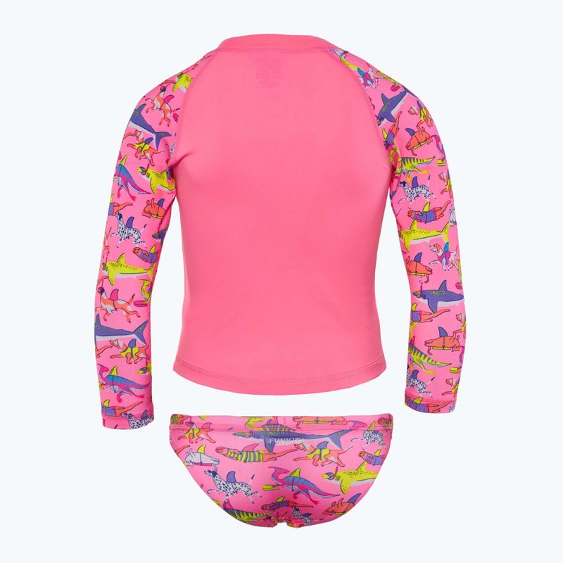 Longsleeve + chiloți de înot pentru copii Funkita Zippy Rashie & Brief learner lane 2