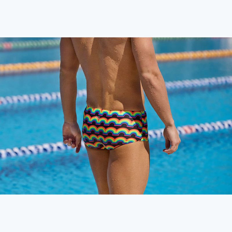 Boxeri de înot pentru bărbați Funky Trunks Sidewinder Trunks rainbowie 6