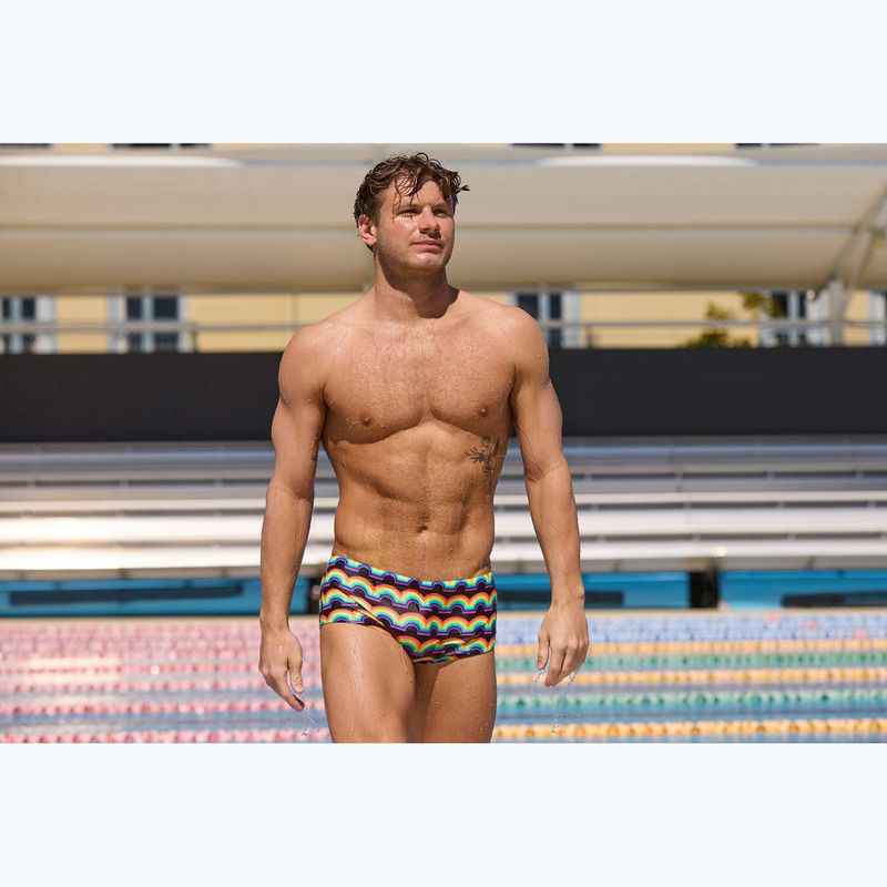Boxeri de înot pentru bărbați Funky Trunks Sidewinder Trunks rainbowie 7