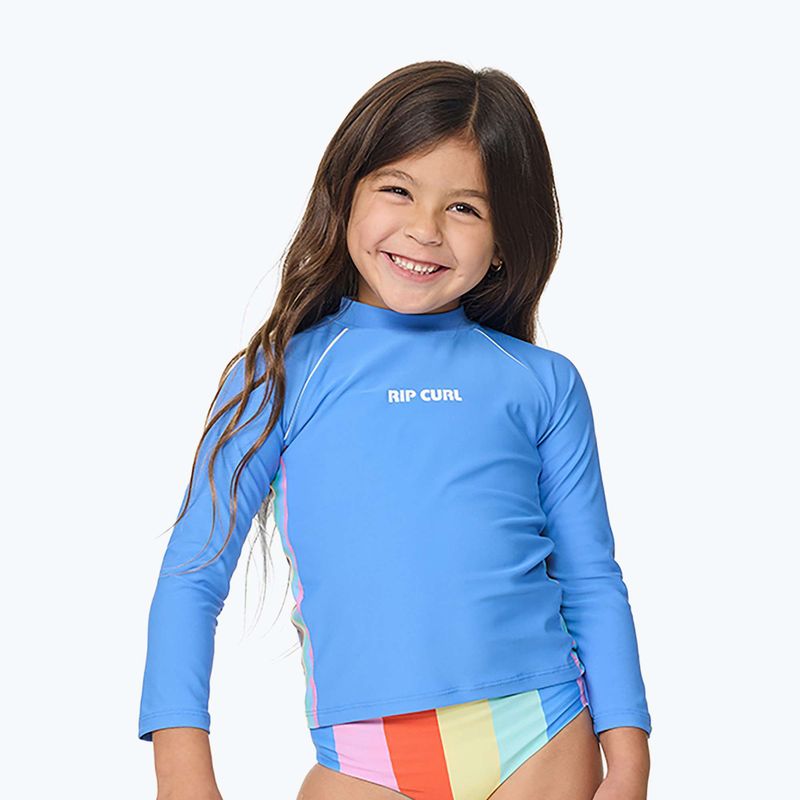 Tricou de înot pentru copii Rip Curl Sunshine Revival Rashie cornflower blue 6