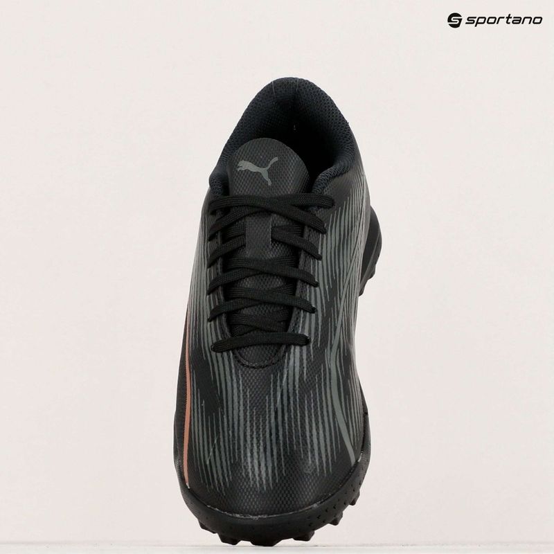 Încălțăminte de fotbal pentru copii PUMA Ultra Play TT Jr puma black/copper rose 9