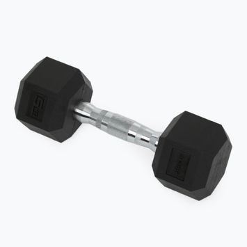 Ganteră cauciucată  XTREXO Hex HXD50 5 kg