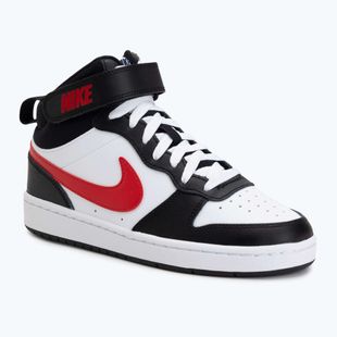 Pantofi Nike Court Borough Mid 2 alb/alb/negru/university red