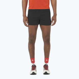 Pantaloni scurți de alergare pentru bărbați Salomon S/Lab Speed Spl 3" deep black / fiery red