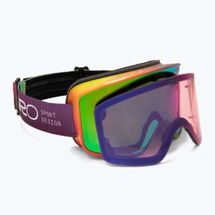 Ochleari de schi Giro Method multi faded/vivid emerald/vivid infrared