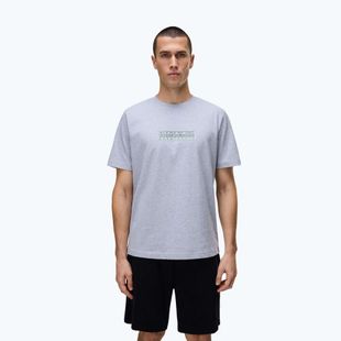 Tricou pentru bărbați Napapijri S-Box Logo light grey melange