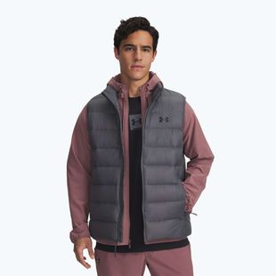 Vestă pentru bărbați Under Armour Legend Down castlerock/black