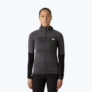 Bluză pentru femei The North Face Polartec Powergrid Stormgap Hoodie anthracite grey/bla
