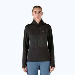 Geacă softshell pentru femei Patagonia R1 Hybrid Pullover Hoody black