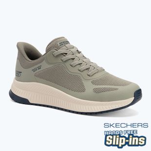 Încălțăminte pentru bărbați SKECHERS Bobs Squad 4 olive