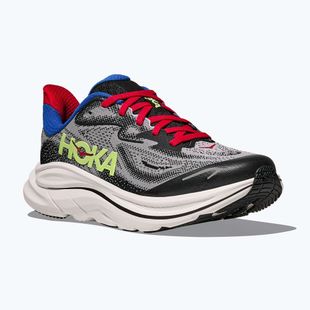 Încălțăminte de alergare pentru copii HOKA Clifton 10 foggy grey/black