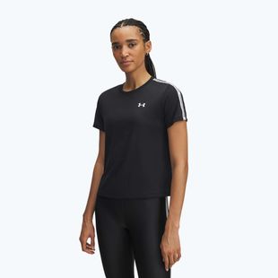 Tricou de antrenament pentru femei Under Armour Tech Wordmark Tape black/white/white