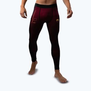 Colanți de antrenament pentru bărbați Venum Tactical XT Spats black/burgundy/gold