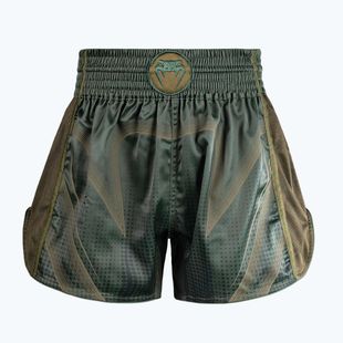 Pantaloni scurți de antrenament Venum Stealth Muay Thai Khaki/Dark Green