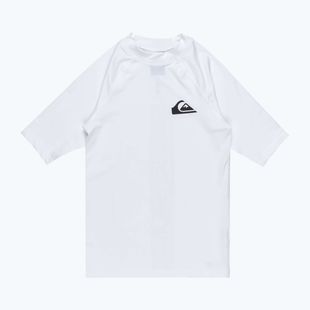 Quiksilver Everyday UPF50 tricou de înot alb pentru juniori