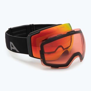 Ochelari de schi Alpina Falera Mag Q-Lite black matt/red/pink