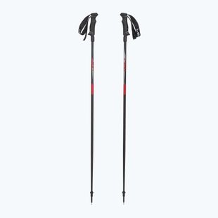 Bețe de schi LEKI Hot Shot anodized black/eloxal gray/eloxal red