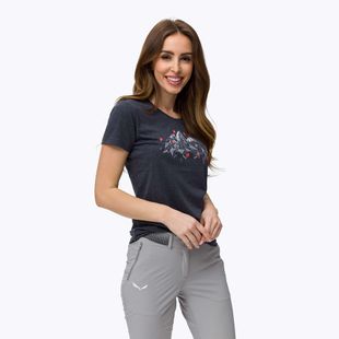 Cămașă de trekking pentru femei Salewa Geometric Dry albastru marin 00-0000027942
