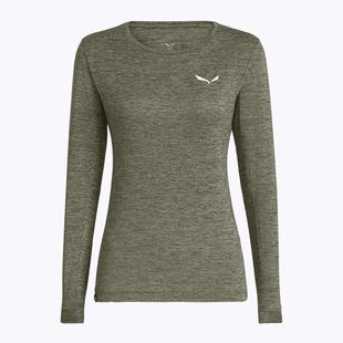 Longsleeve pentru femei Salewa Puez Melange Dry faded green melange
