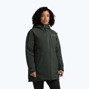 Geacă cu puf pentru femei Jack Wolfskin Icecape 2L Down Ins Rds slate green