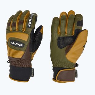 Mănuși de schi pentru bărbați  ZIENER Guard GTX + Gore Grip PR alpine dark/brown