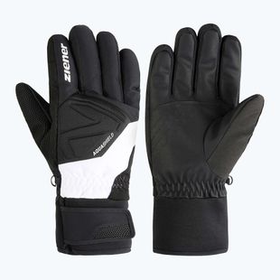 Mănuși de schi pentru bărbați ZIENER Gatis Aquashield black/white