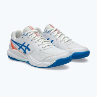 Încălțăminte de tenis pentru copii ASICS Gel-Dedicate 9 GS white/directoire blue