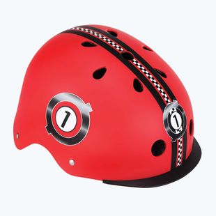 Cască pentru copii Globber Elite Lights new red racing