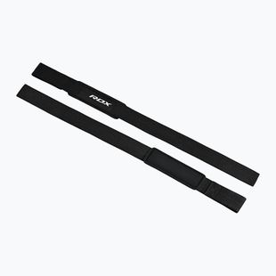 Curele pentru ridicat greutăți RDX Single Strap negre WAN-W1B+