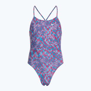 Costum de baie dintr-o bucată pentru copii Nike Hydrastrong Lace Up Back university blue