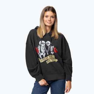 Bluză pentru femei Pitbull Thick & Thin Hooded dark graphite