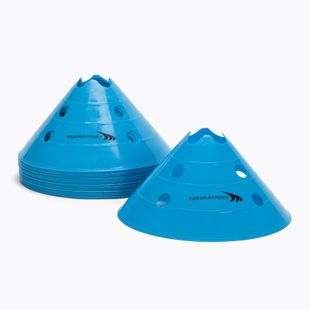 Conuri de antrenament 20 buc. Yakimasport Jumbo Cone albastre 100626