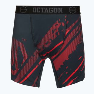 Pantaloni scurți de antrenament pentru bărbați Octagon Legion Escape black/red