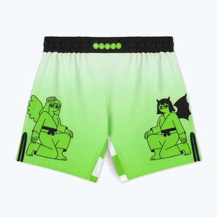 Pantaloni scurți de antrenament pentru bărbați MANTO Two Sides verde