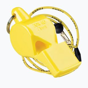 Fluier cu șnur Fox 40 Pearl Safety galben 9703