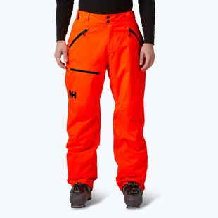 Pantaloni de schi pentru bărbați  Helly Hansen Sogn Cargo neon orange